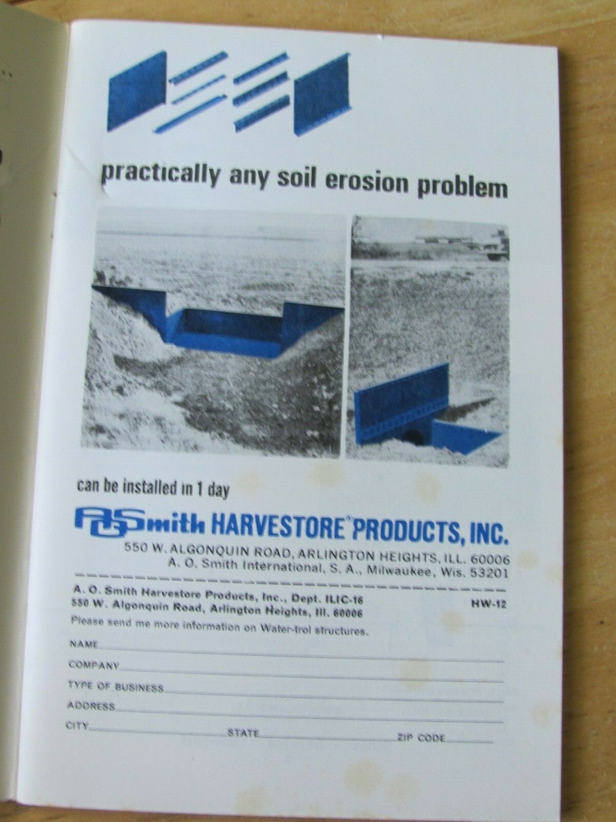 1966 BOOKLET ILLINOIS LAND IMPROVEMENT CONTRACTORS FARM SOIL CONSERVATION LICA