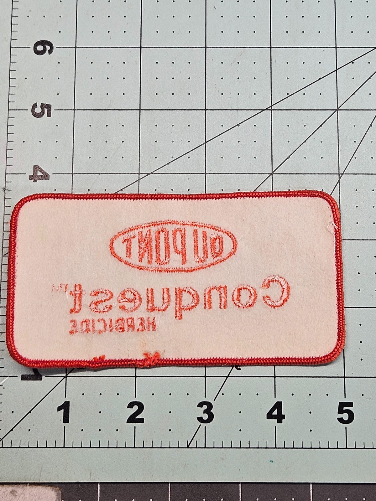 Vintage DuPont Conquest Herbicide Agriculture Farm Logo Advertising Patch