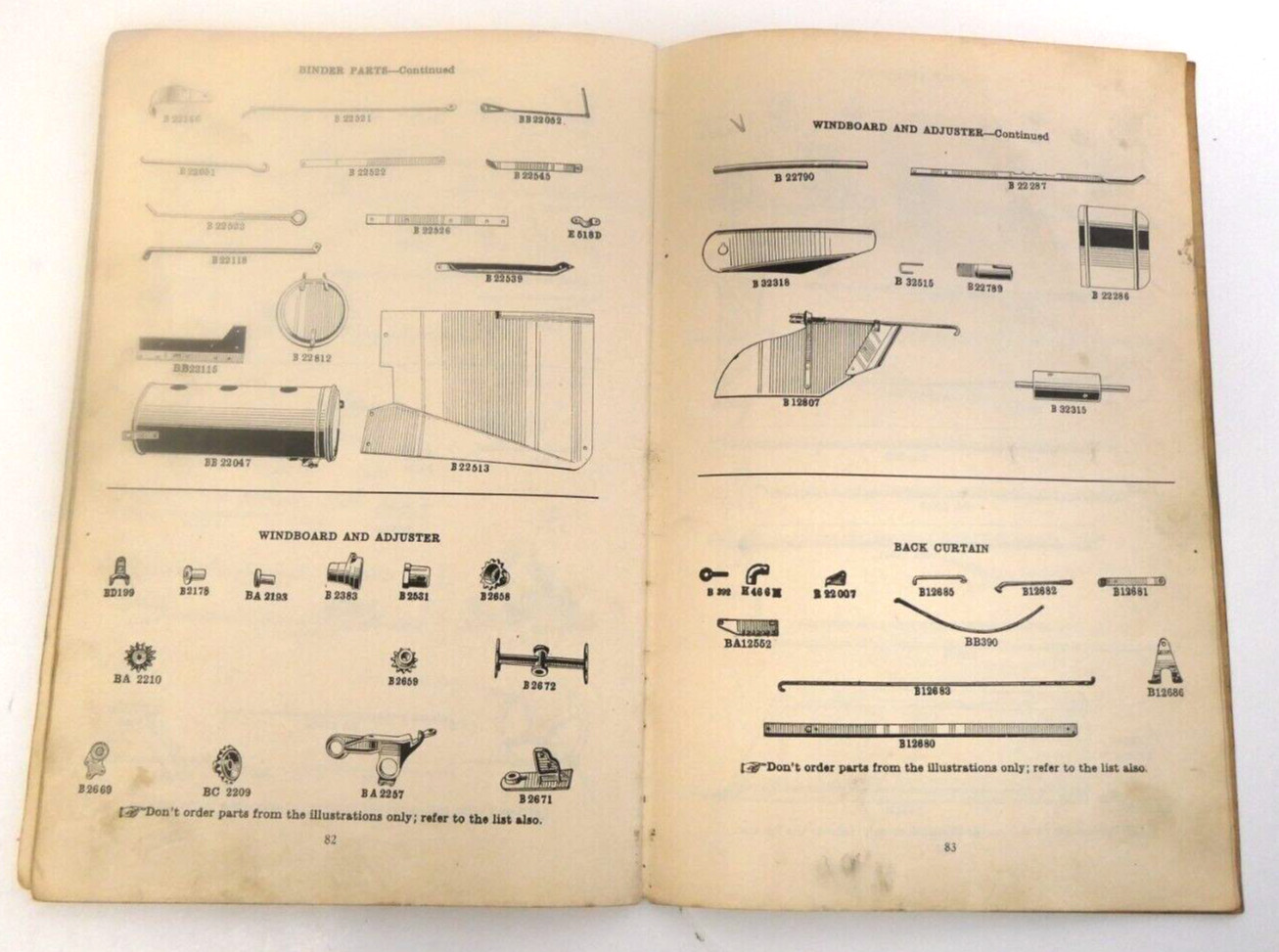 McCormick-Deering Vtg Instructions for Setting up & Operating Tractor Binder #4