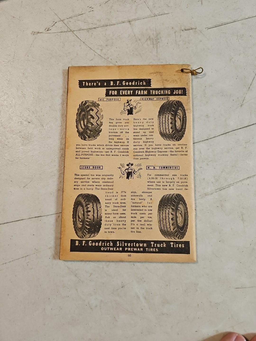 B F Goodrich Farmers Handbook And Almanac 1948. Missing Cover
