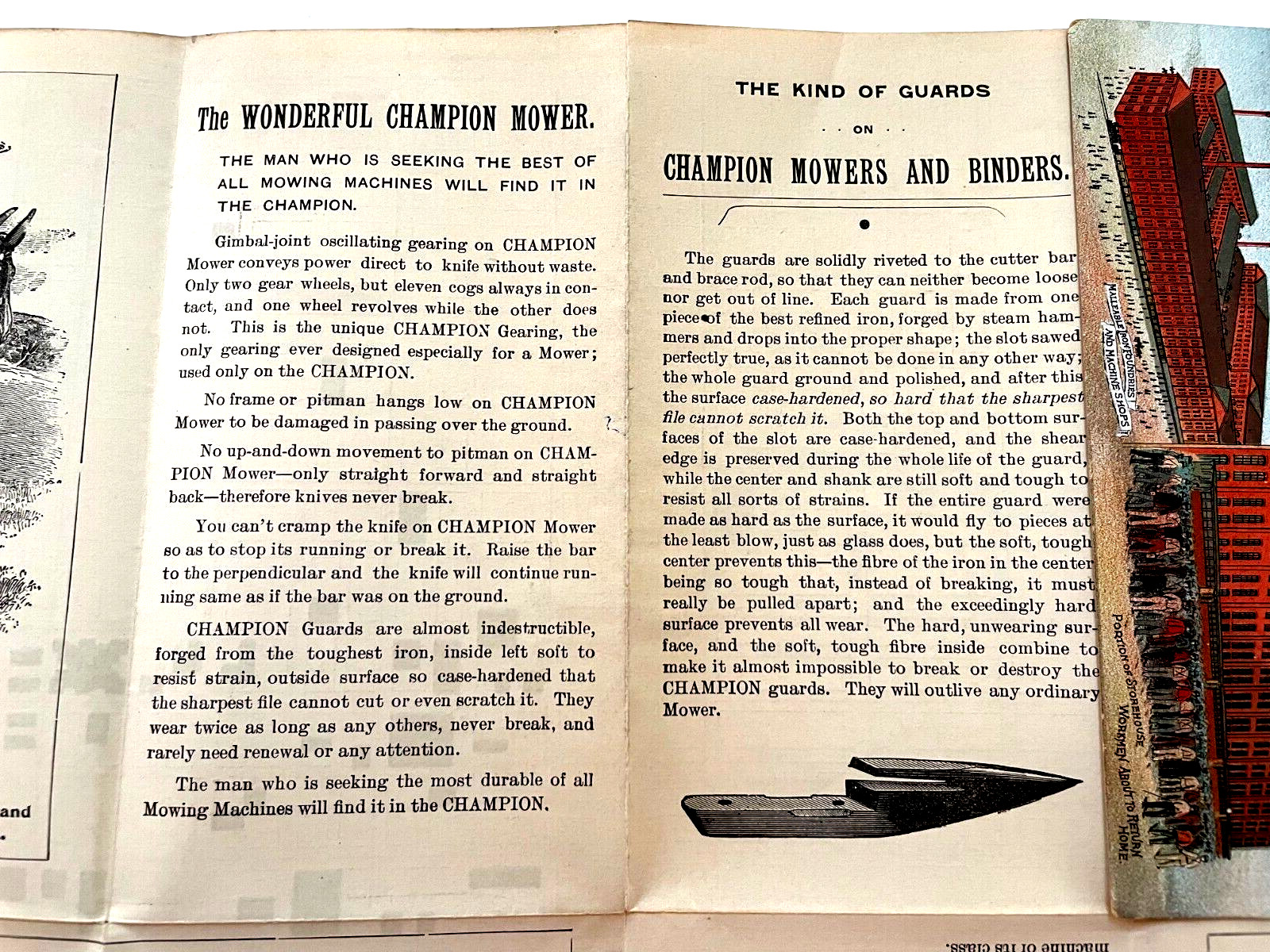 Fantastic Victorian Trade Brochure & Map “The Warder Bushnell & Glessner Co” *