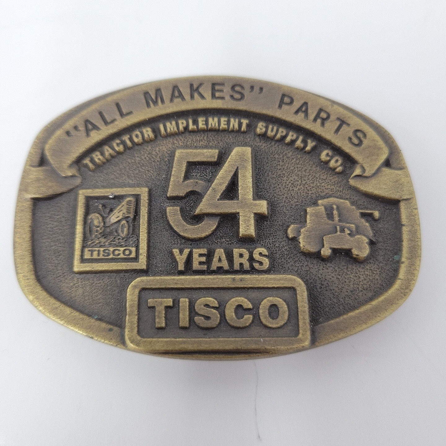 Tisco Belt Buckle Tractor Implement Supply Co. Limited Edition 1991 54yrs