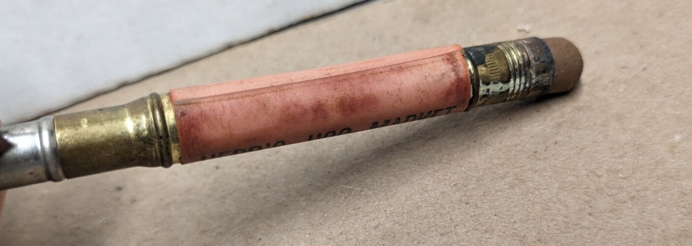 Vintage Herb’s Hog Market Phone 1 Elkhorn Iowa Ia Bullet Pencil