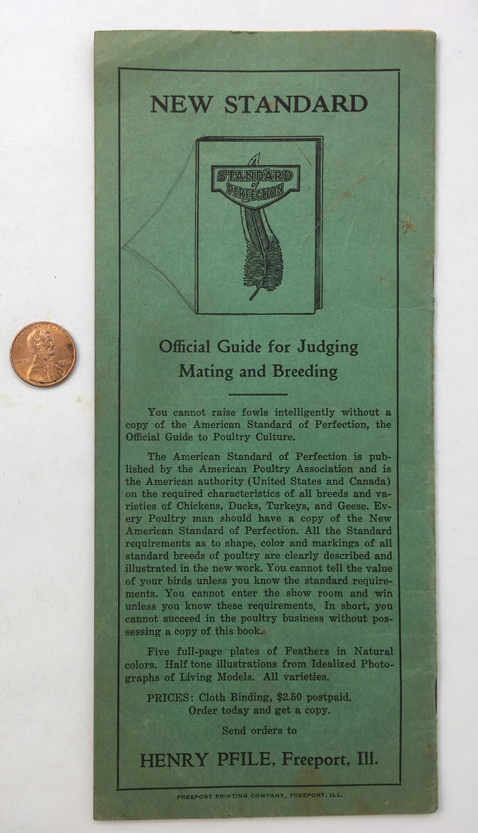 1930’s Henry Pfile Poultry Catalog Freeport IL Chickens Fowl Growers Guide