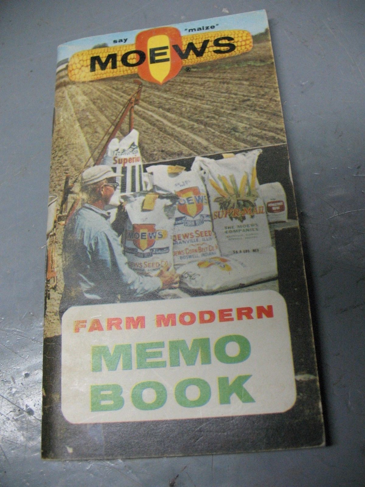 MOEWS FARM MODERN w/ IOWA REP . JOHN ROUTNEY ADVERTISEMENT MEMO BOOK 1965