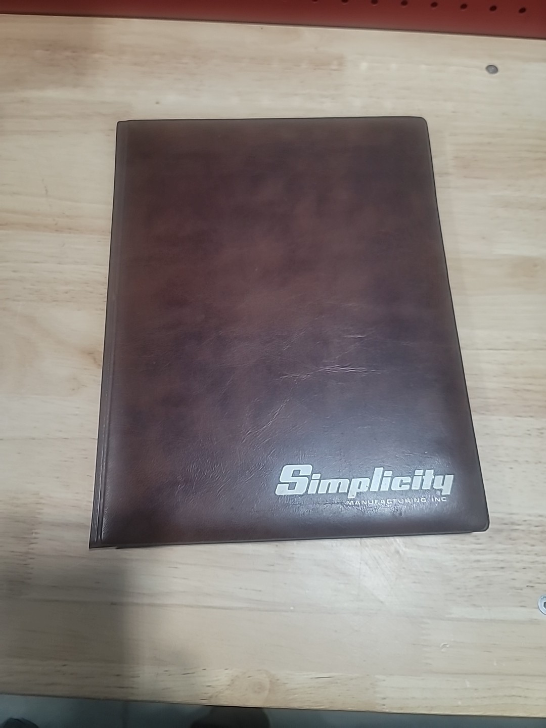 Simplicity Manufacturing Management Club Padfolio Lawn Tractors Mowers Vintage