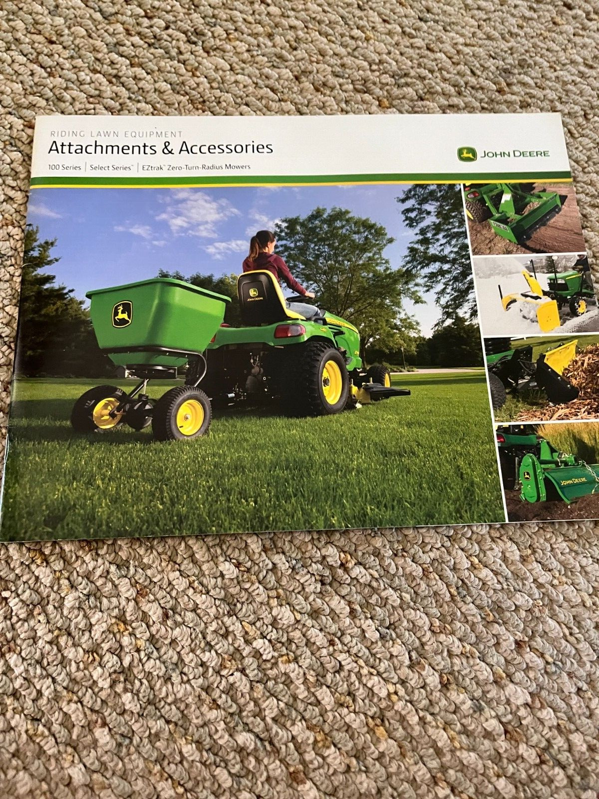 John Deere Riding Lawn Equipment Attachments Accessories For 2010 Brochure FCCA