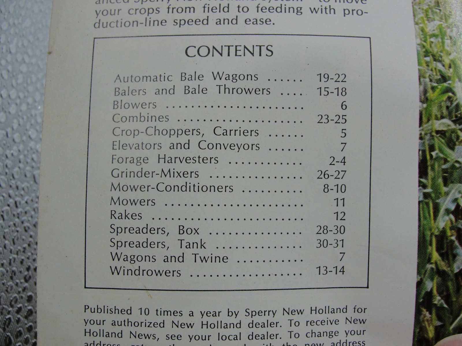 Sperry New Holland Haymakers Handbook Vol 19 1974 Brochure