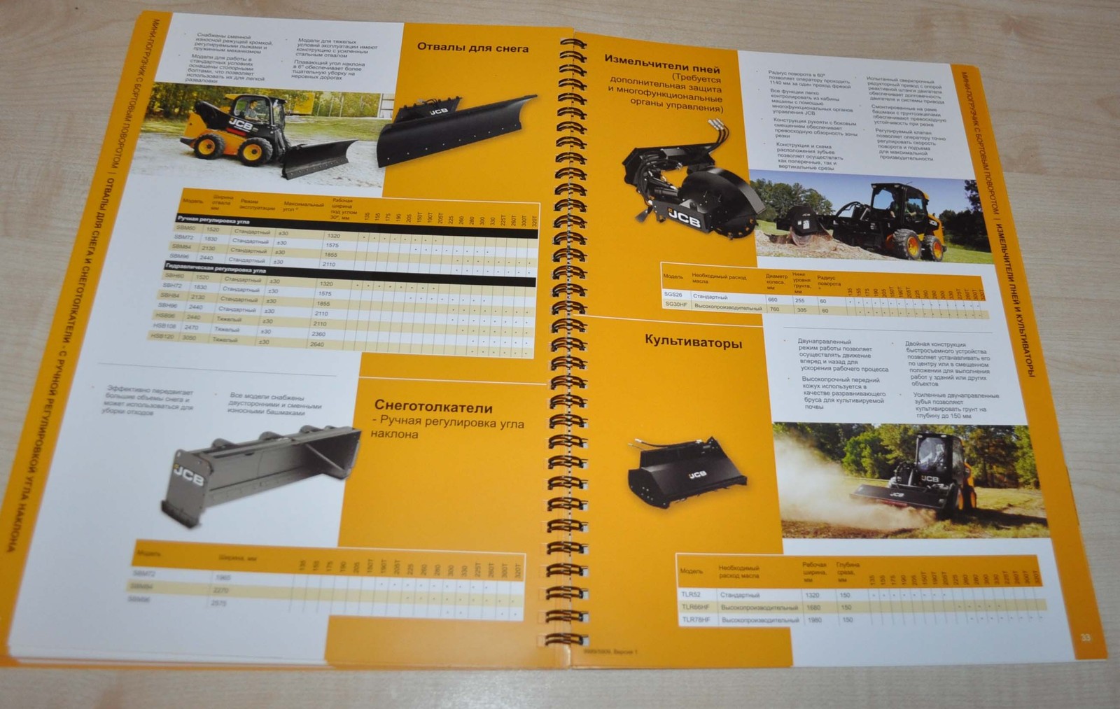 JCB Agricultural Attachment Model Range Tractor Loader RU Brochure Prospekt