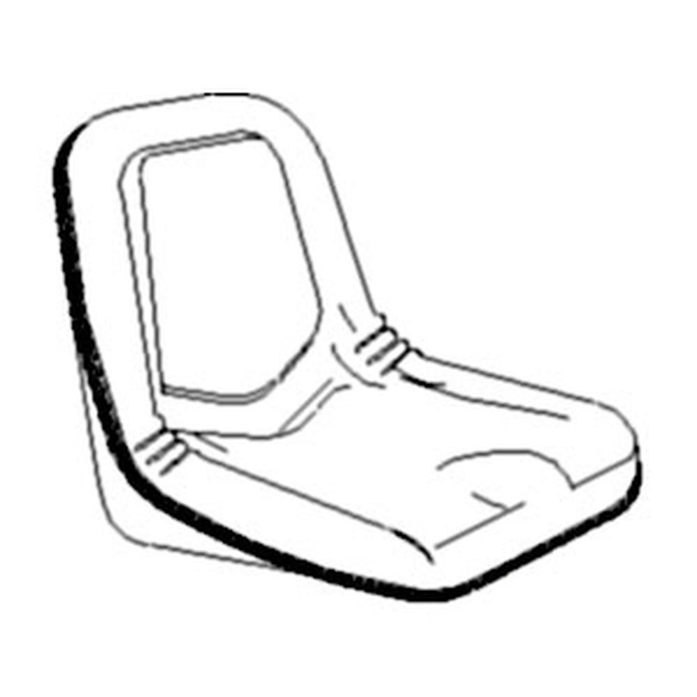 Bucket Seat Black Vinyl Fits Kubota L2250 L2550 L2850 L3250 L4200 35080-18400