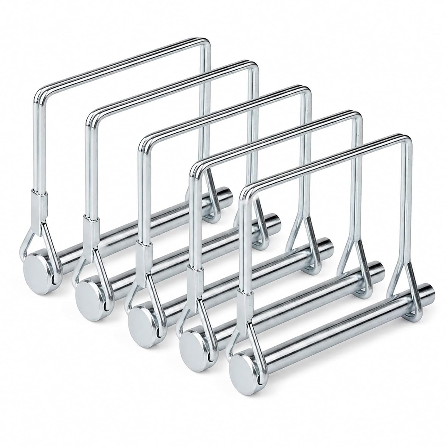 5 Pack Square Trailer Pin 1/4 inch x 2-3/4 inch, Heavy Duty Shaft Locking Pin
