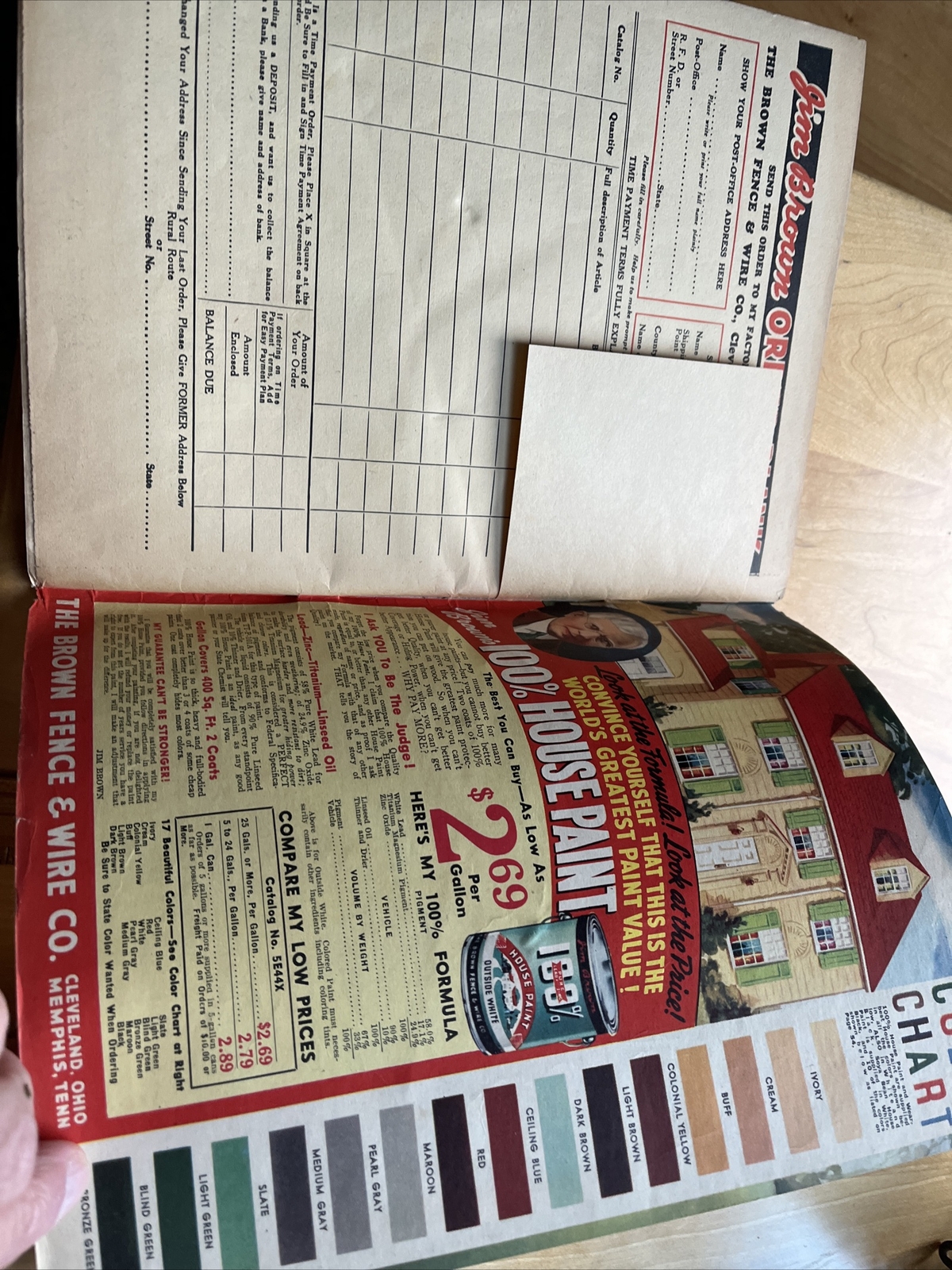 Jim Brown’s 1942 Catalog Farm Supply & Fencing Tom Sawyer Cover