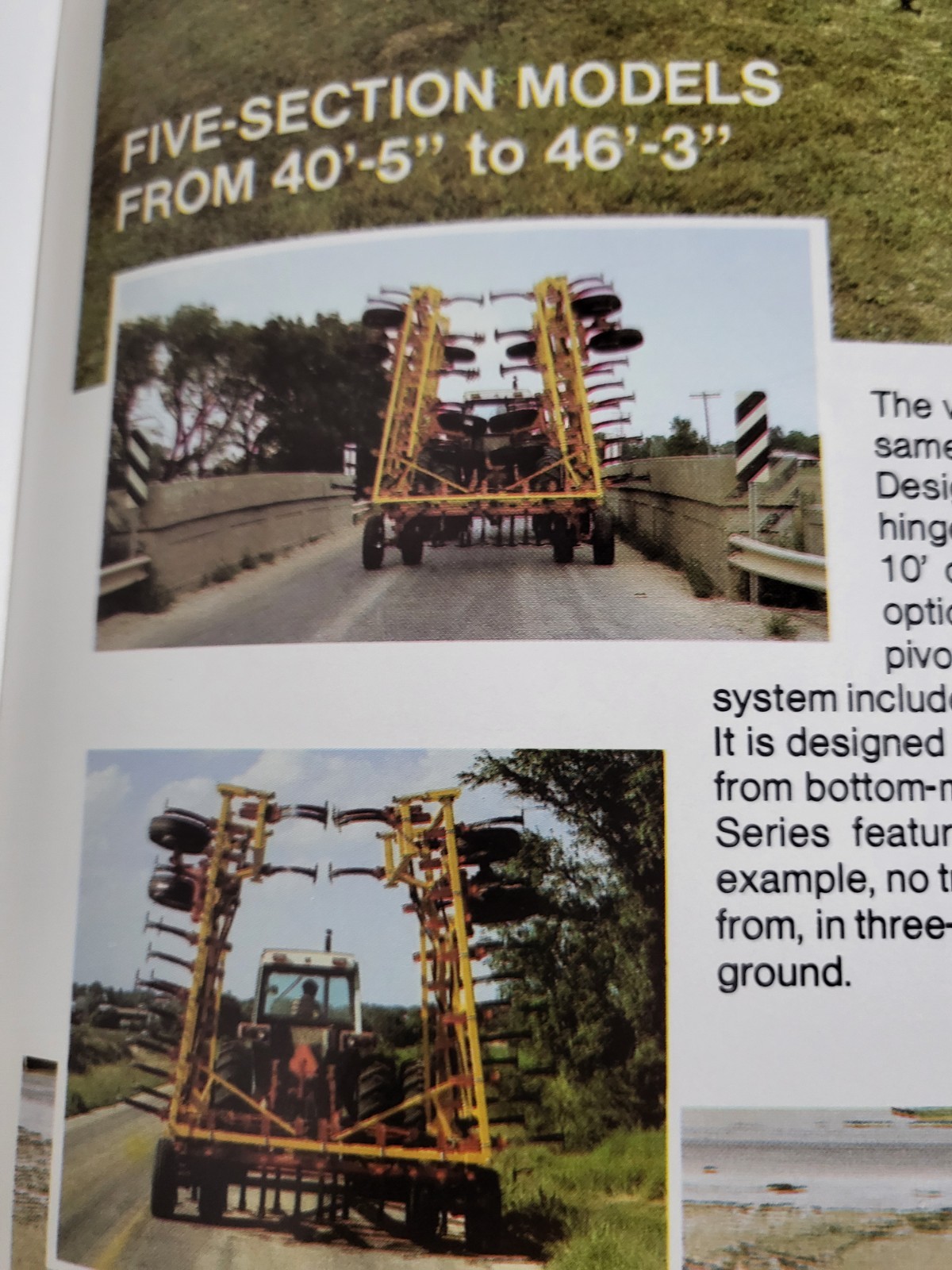 1970s Kent 4000 5000 6000 7000 Series Field Cultivators BROCHURE John Deere IH