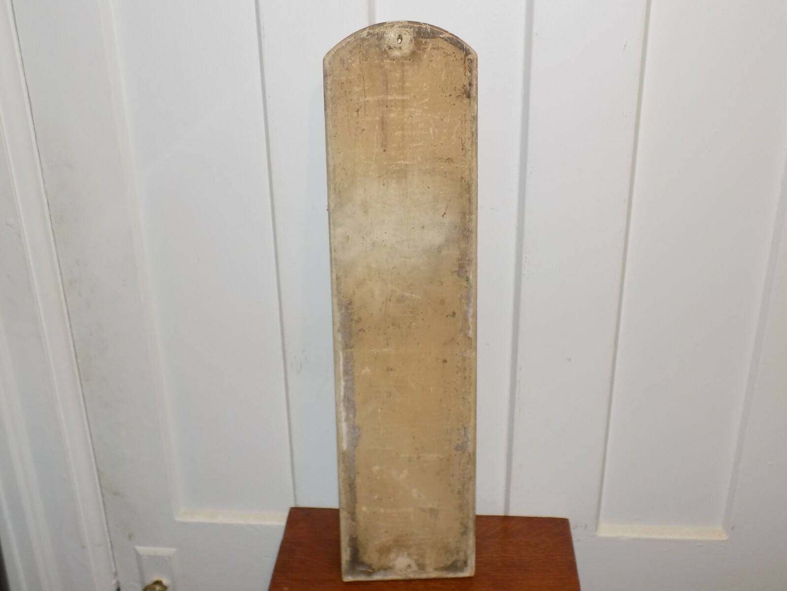 Vintage Domino Feeds Large Wood Thermometer