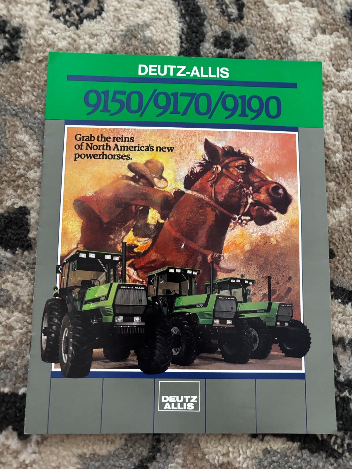 Deutz Allis 9150 9170 9190 Tractor For 1990 Brochure DCPA26