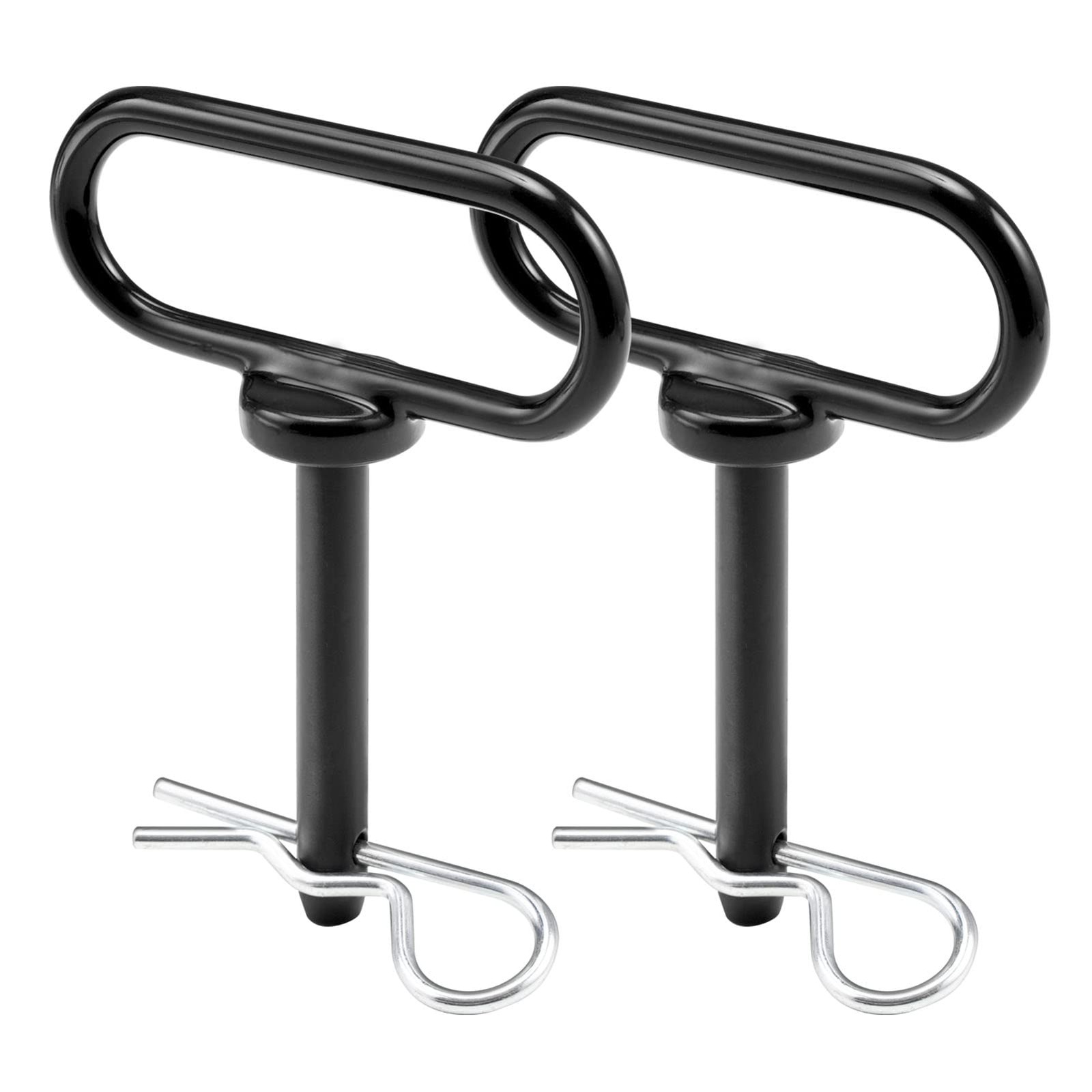 CZC AUTO 2 Pack Hitch Pin 1/2 x 3 Inch Lawn Mower Trailer 1/2inch, Black