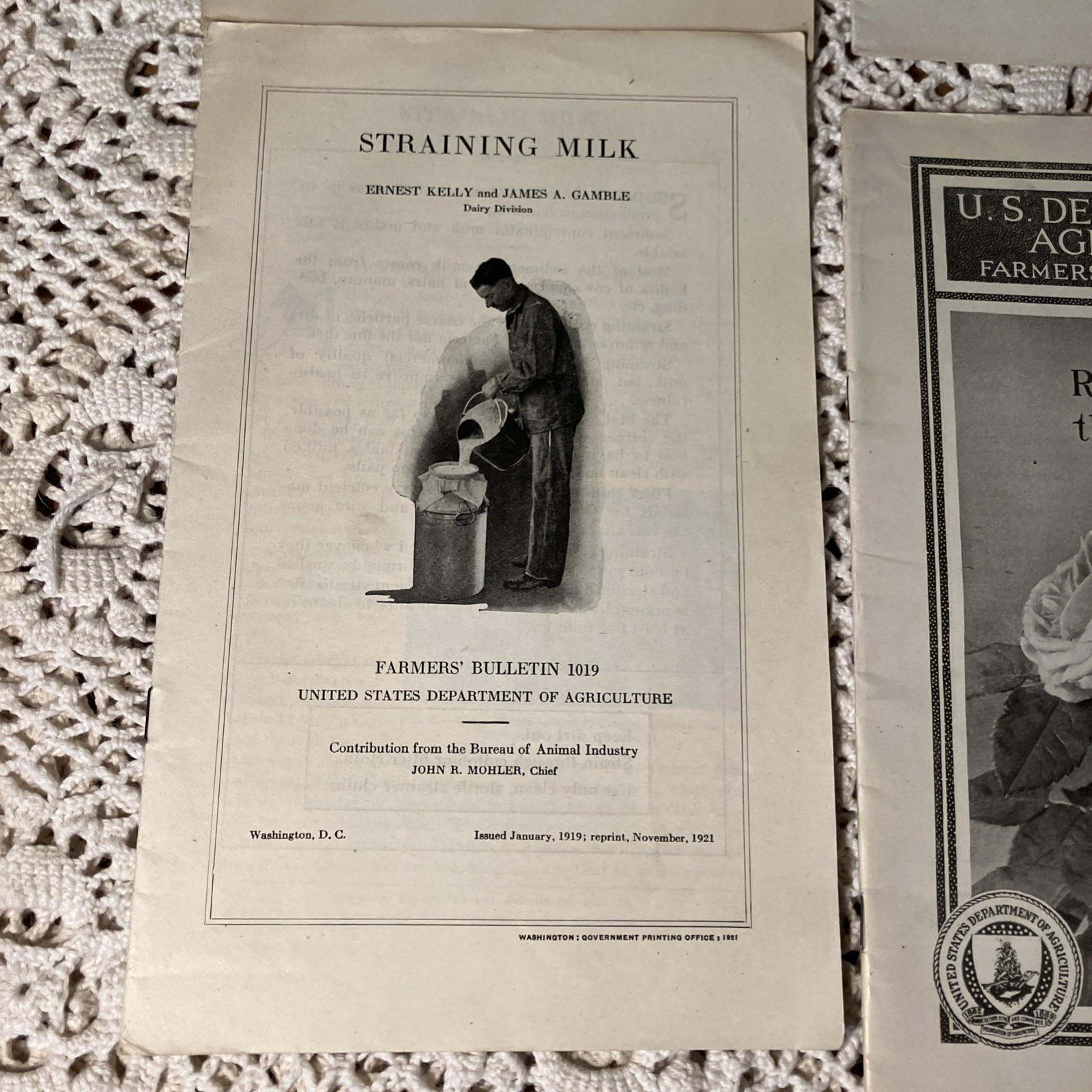 Department of Agriculture Antique 1919 & 20’s Bulletin’s Pamphlet’s Lot 6-B