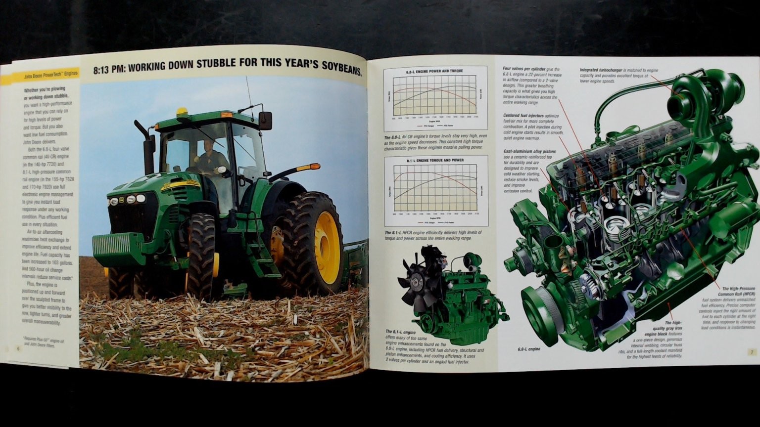John Deere 7020 Series Brochure 140-170 HP Tractors Vintage Ag Advertising