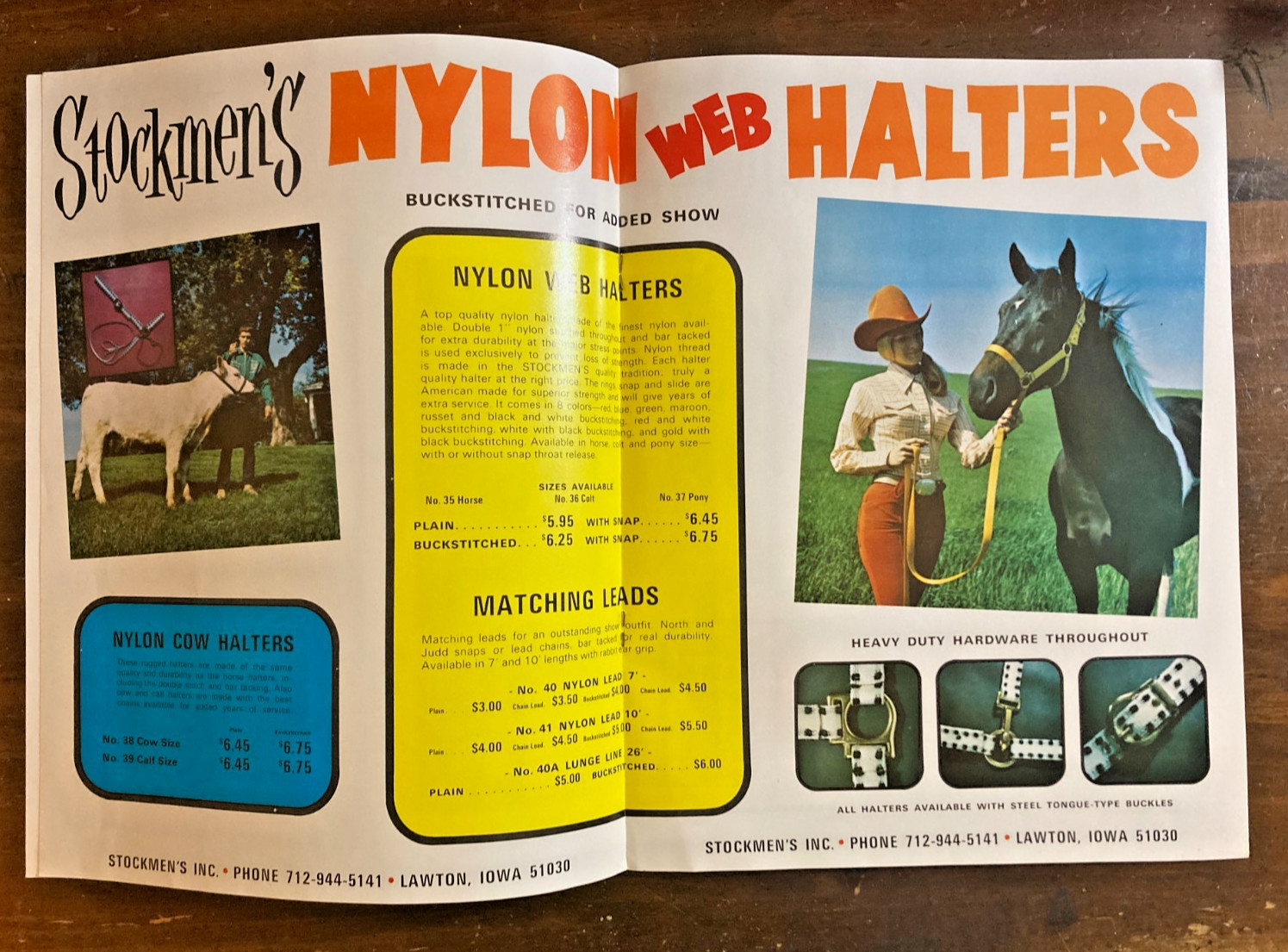 Vtg. Stockmen’s Inc. Full-Color Western Catalog c.1970 – Cowgirl Whips Halters