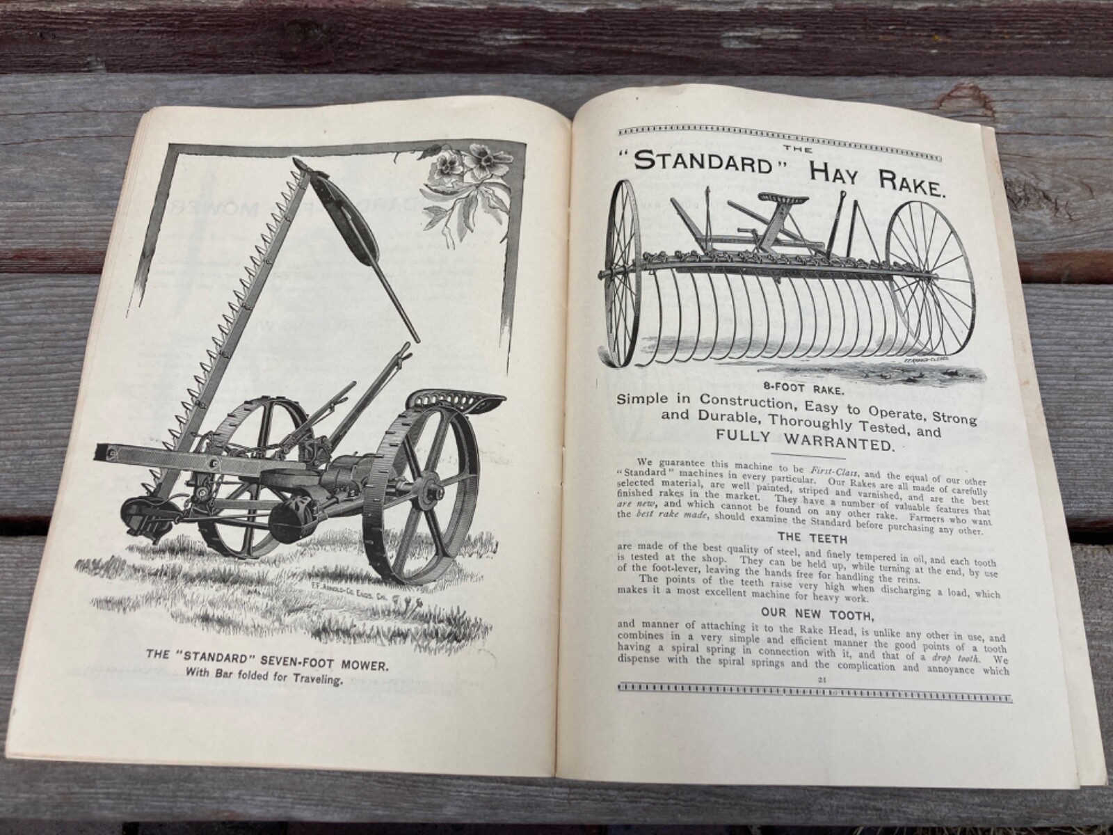 ANTIQUE 1890’s EMERSON TALCOTT & CO ROCKFORD IL STANDARD MOWING MACHINES CATALOG