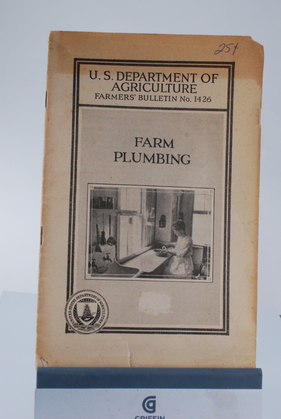 1924 US Department Of Agriculture Farmers’ Bulletin No 1426 Farm Plumbing