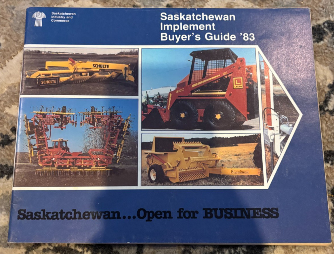 Saskatchewan Farm Implement Buyer’s Guide For 1983 Brochure FCCA25