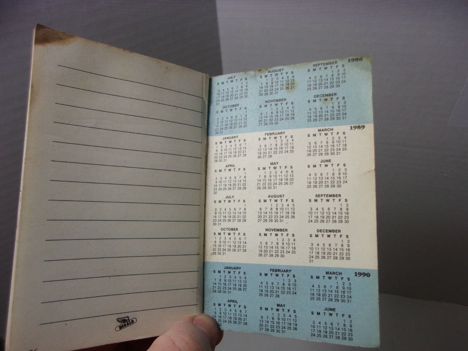 Dekalb Farmers Pocket memo Advertising Agriculture 1980’s Vintage Book Farm