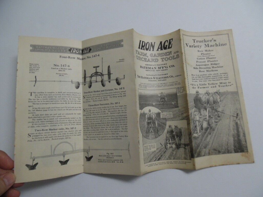 1916 Iron Age Trucker’s Variety Machine Catalog Brochure Bateman Mfg Co Vintage