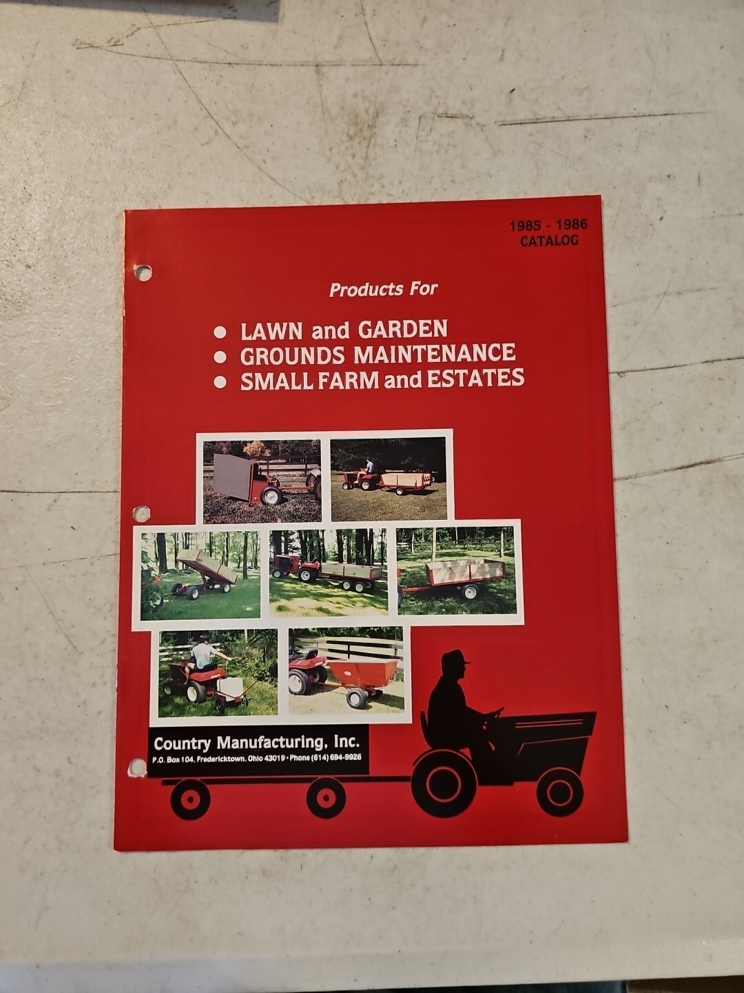 1985-86 Country Manufacturing Small Farmer’s Products Catalog. Fredericktown, OH