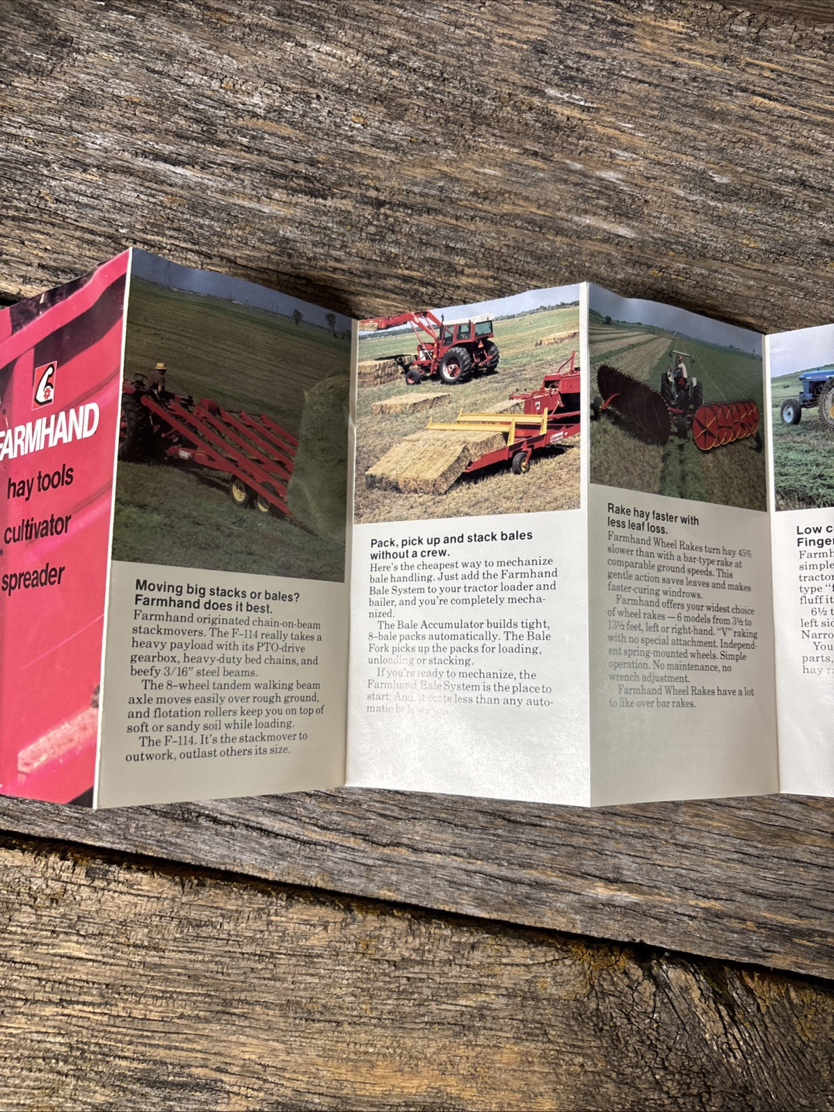 Farmhand Salesman Pocket Brochure Loaders Grinding Equipment Spreader Hay Tools