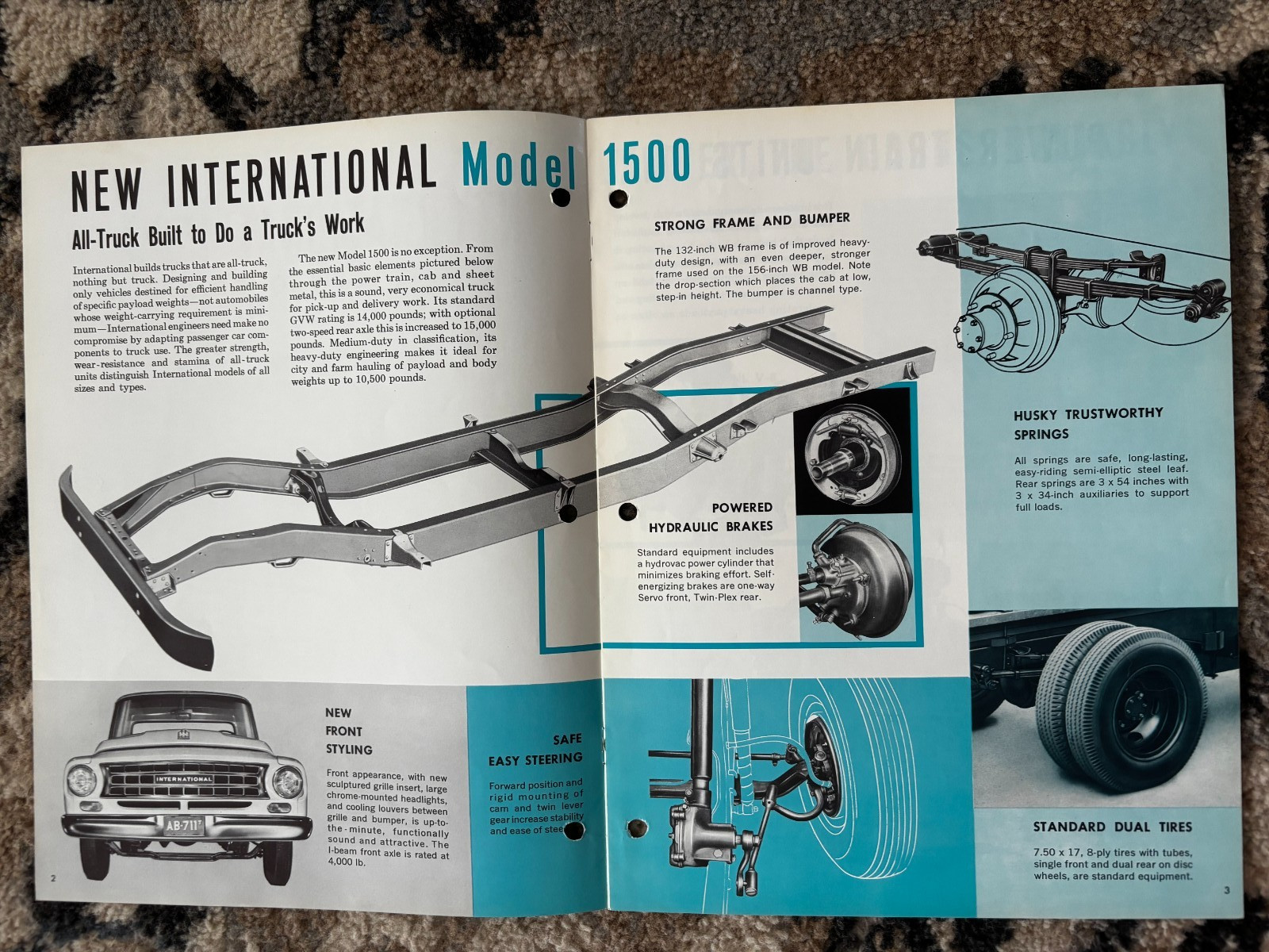 International Harvester 1500 Trucks For 1963 Brochure DCPA26