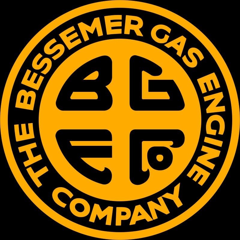 1927 Style BESSEMER Gas Engine Company NEW METAL SIGN: 12″ Diameter Round