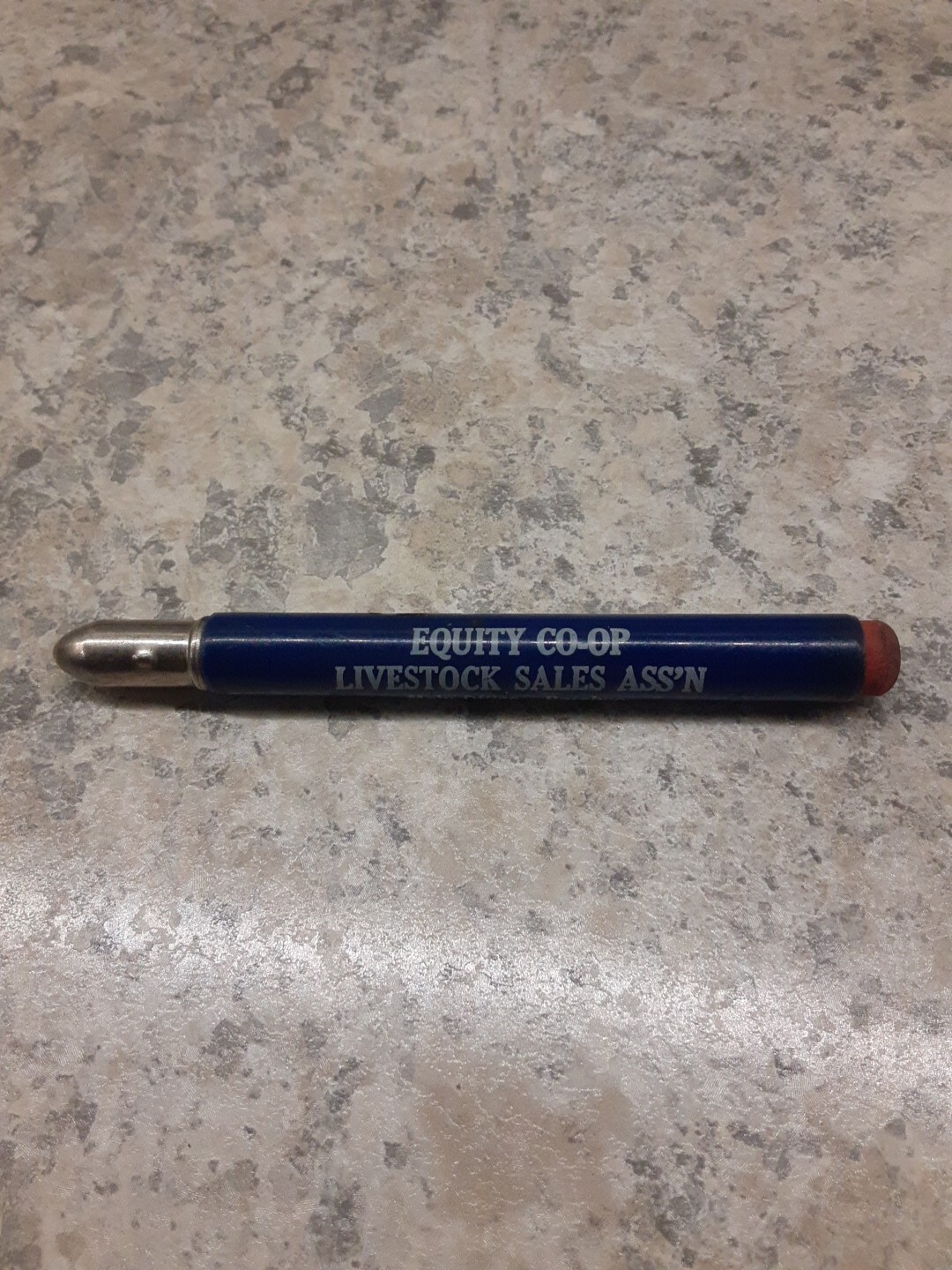 Vintage Equity Co-op Livestock Sales Ass’n Baraboo WI Bullet Pencil 3.75″