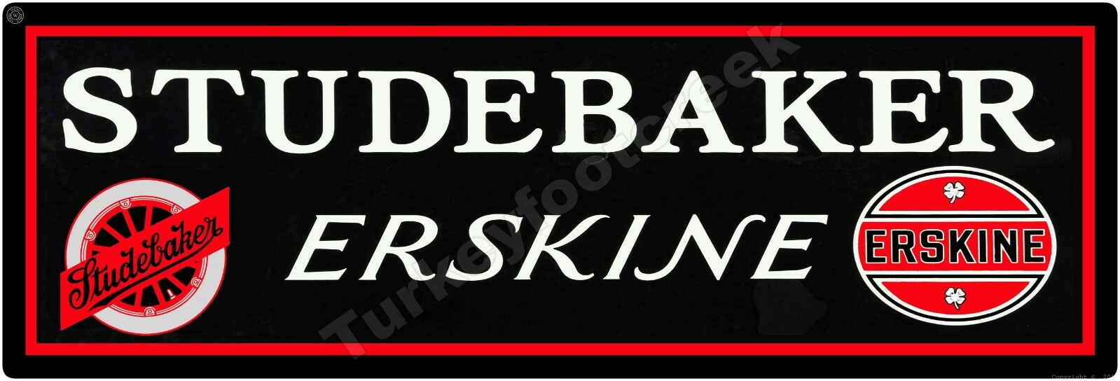 Studebaker Erskine 6″ x 18″ Metal Sign
