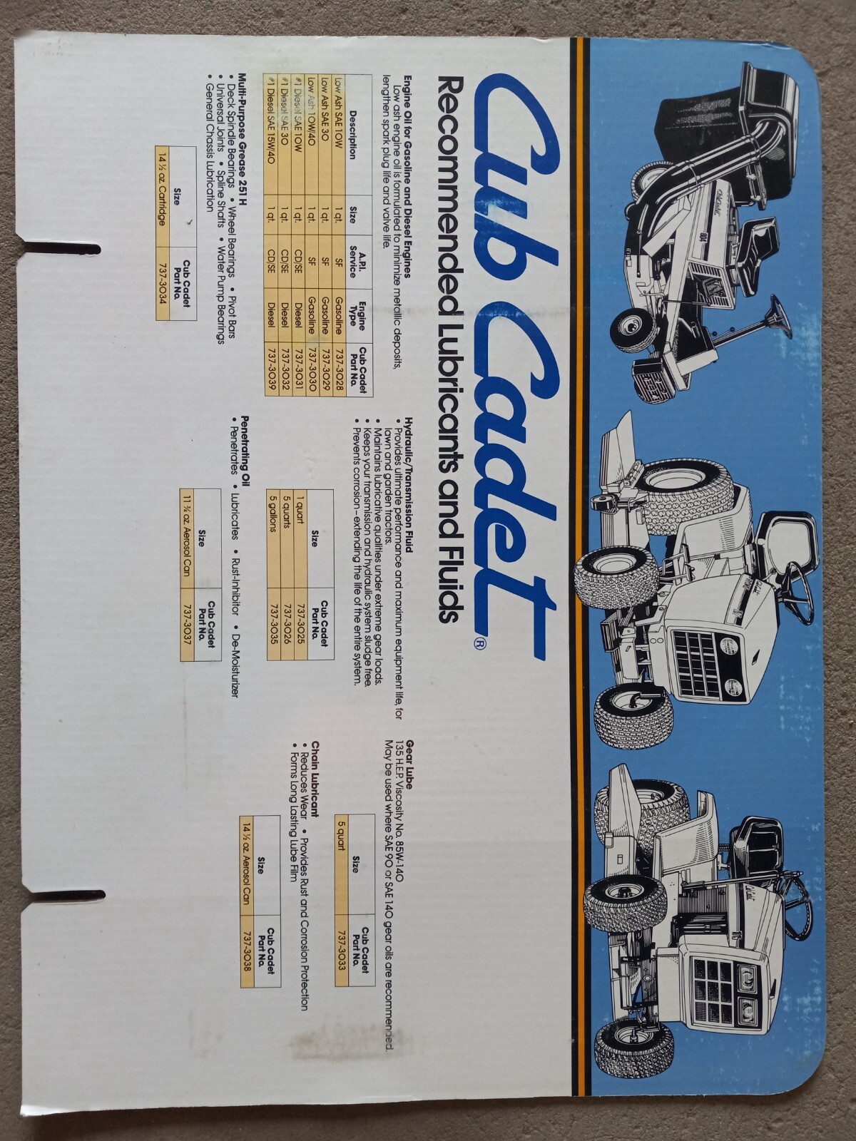 Cub Cadet The Big Event Banner and Cub Cadet Spec Posters