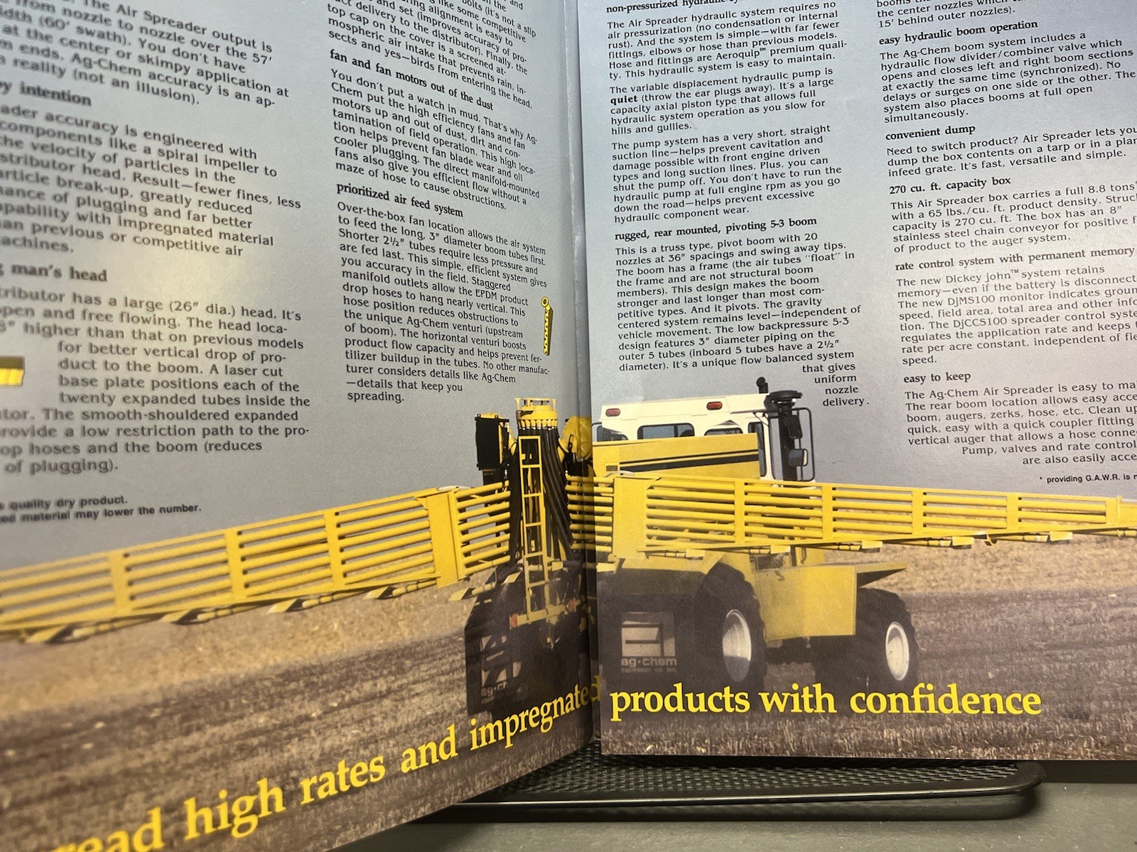 1988 Terra Gator Air Spreader Brochure 1664 Farm Ag Floater Ag Chem