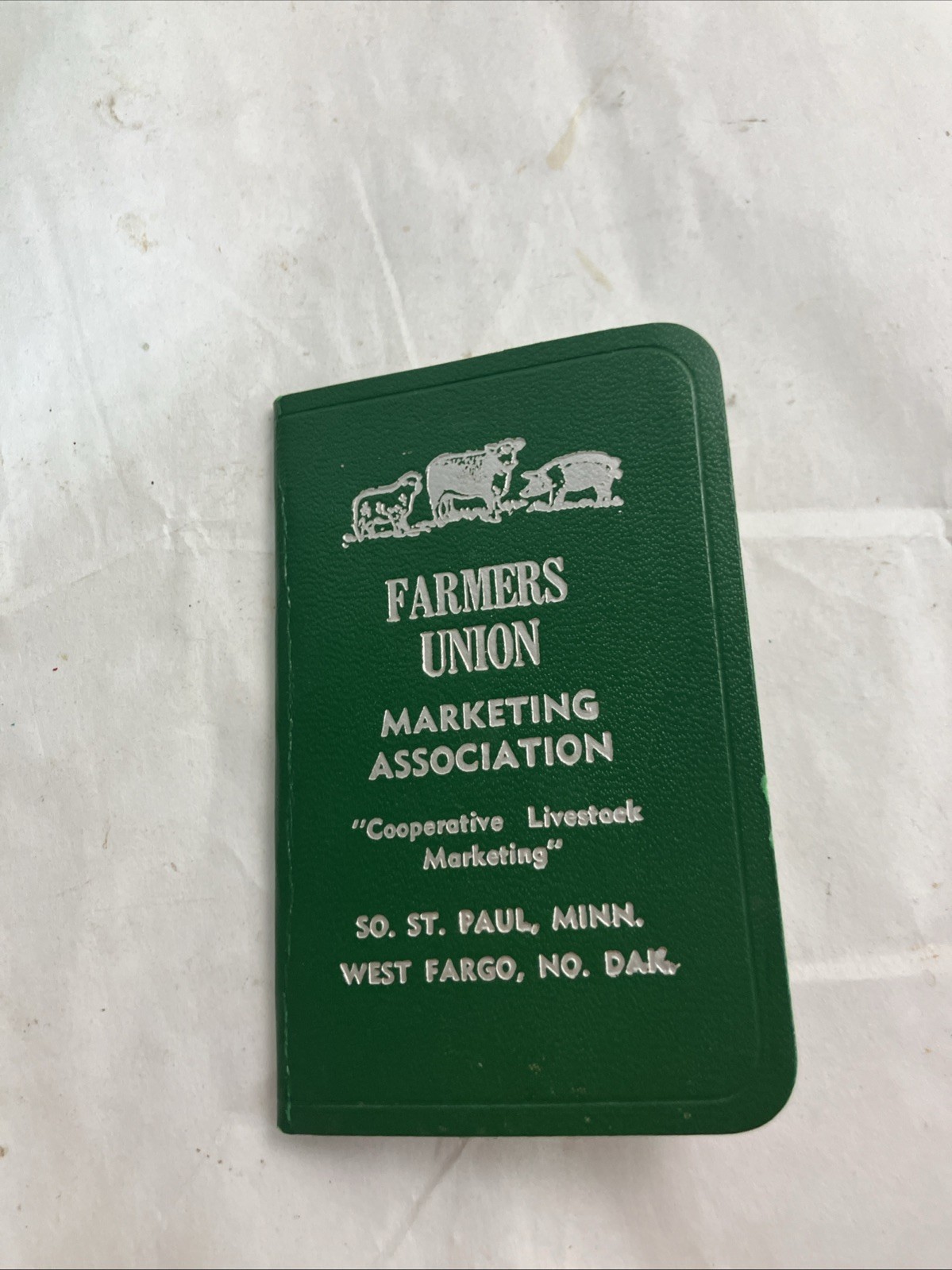 W-Vtg Farmers Union Marketing Association St Paul MN West Fargo ND Notebook Pad