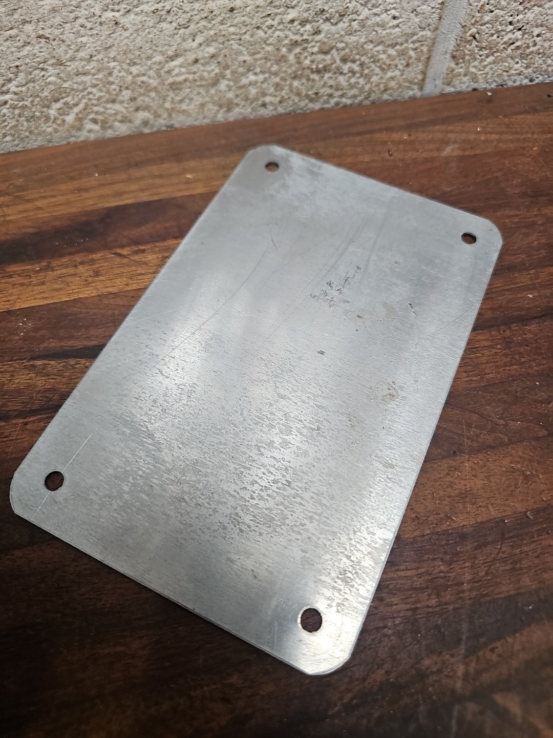 L43- Vintage 7×4.5″ aluminum PRECAST CONCRETE STEPS Mfg by VIBRA-CRETE