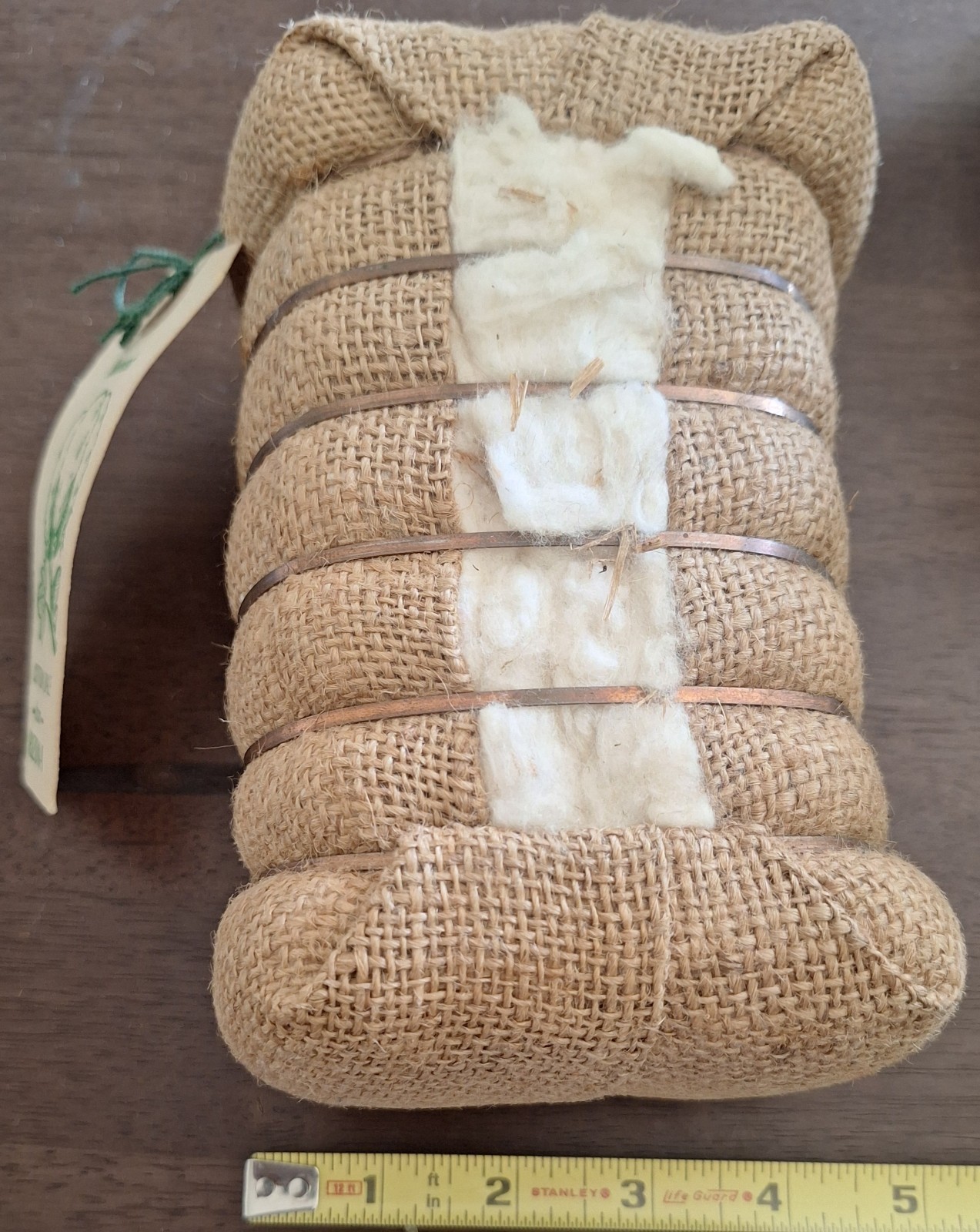 ARIZONA COTTON BALE SOUVENIR-VINTAGE 7″ HIGH WIRE BANDED PIMA COTTON-ADORABLE PC