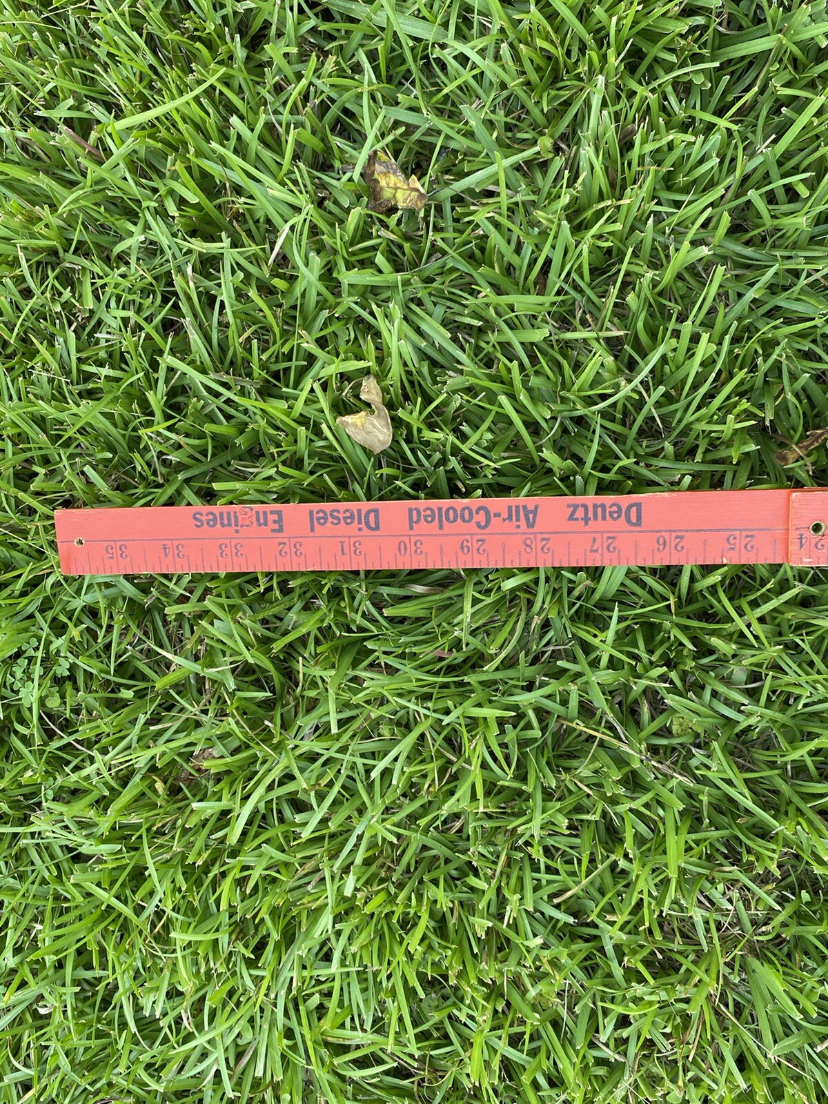 VINTAGE ADVERTISING HINGED YARDSTICK WILLS DIESEL HARVEY LOUISIANA DEUTZ ENGINES