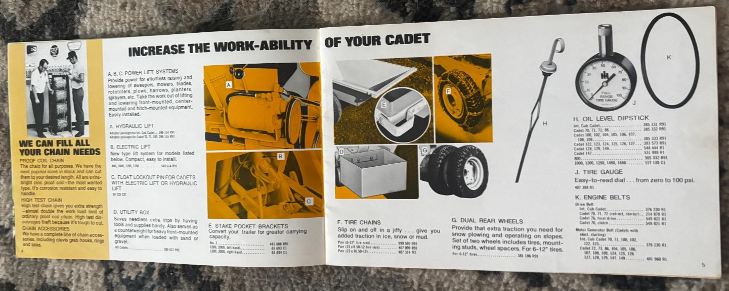 International Harvester Power Lawn Products Parts & Service 1976 Brochure DCPA26