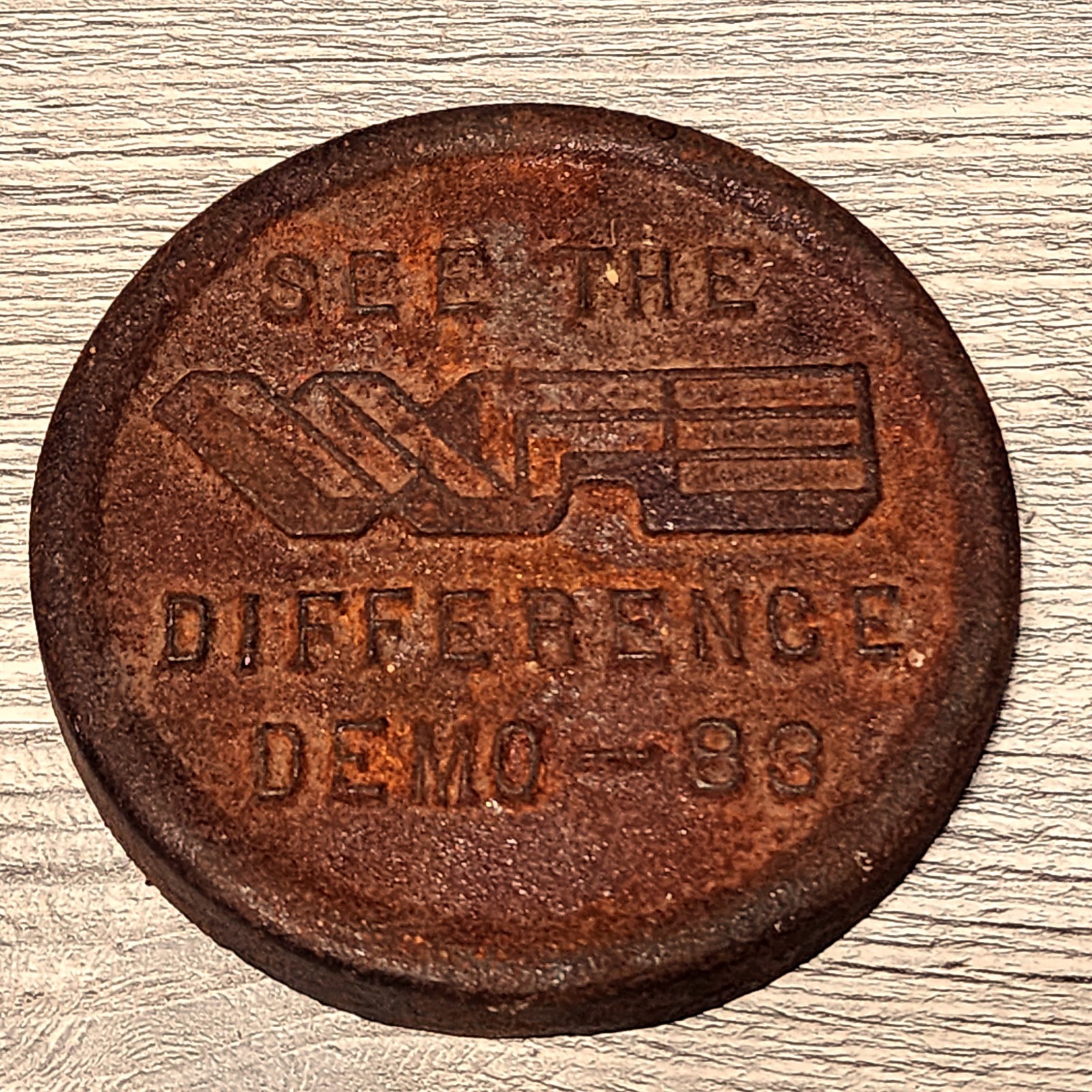 White Farm Equipment 1983 Cast Iron Promotional Disc “See the Difference Demo”