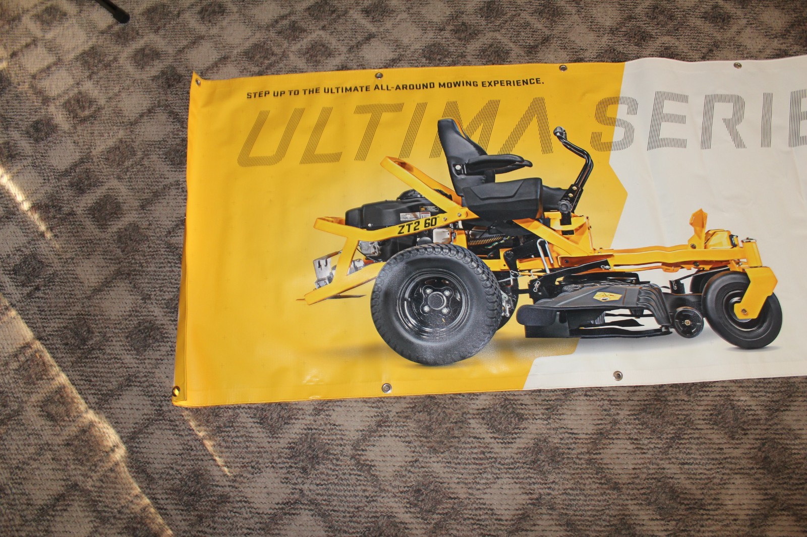 Vinyl Cub Cadet Mower Ultima Series Advertising Banner 74″ X 32″