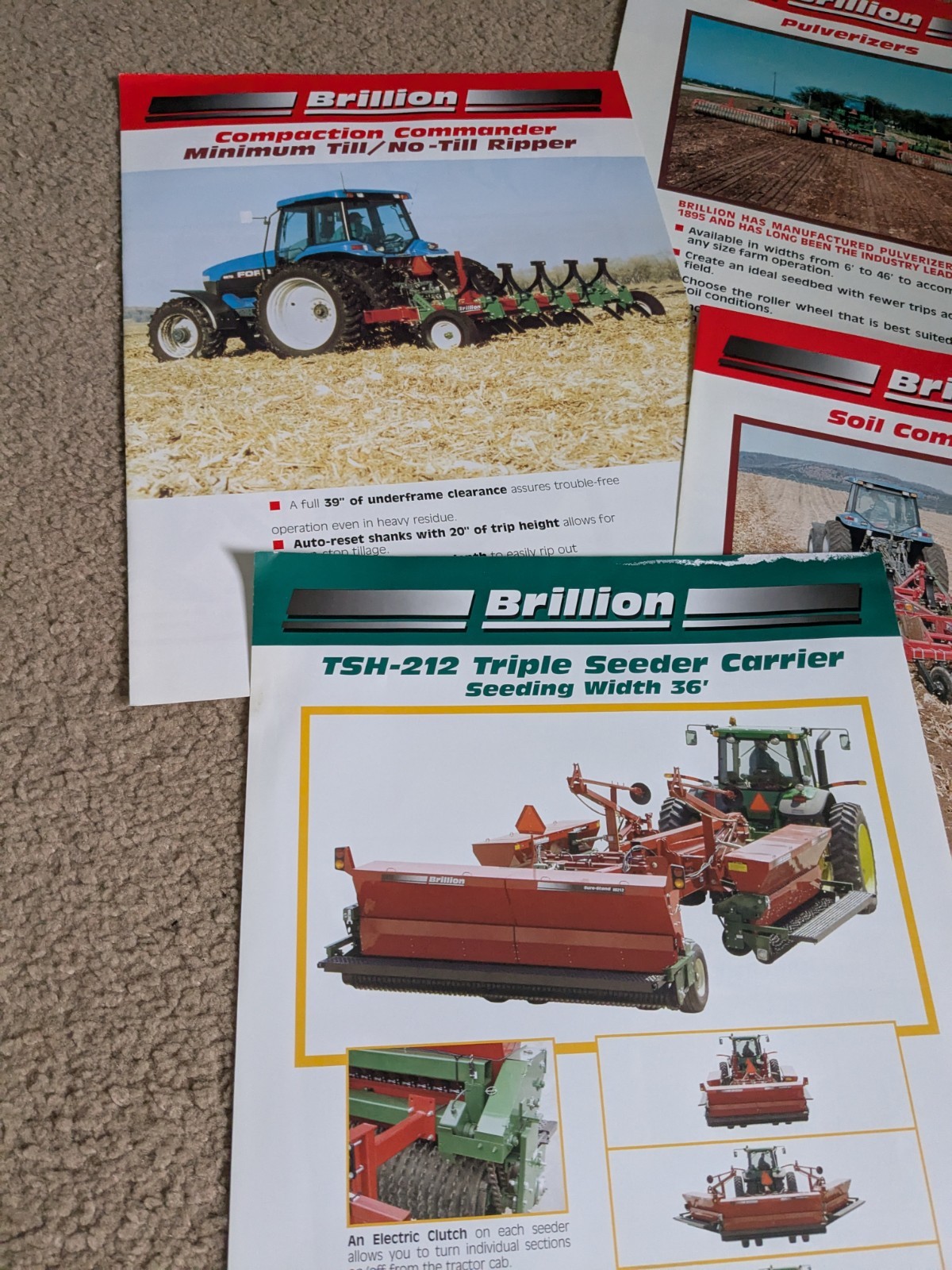 Brillion Iron Works Pamphlet Brochures Lot (1990-2000’s?)