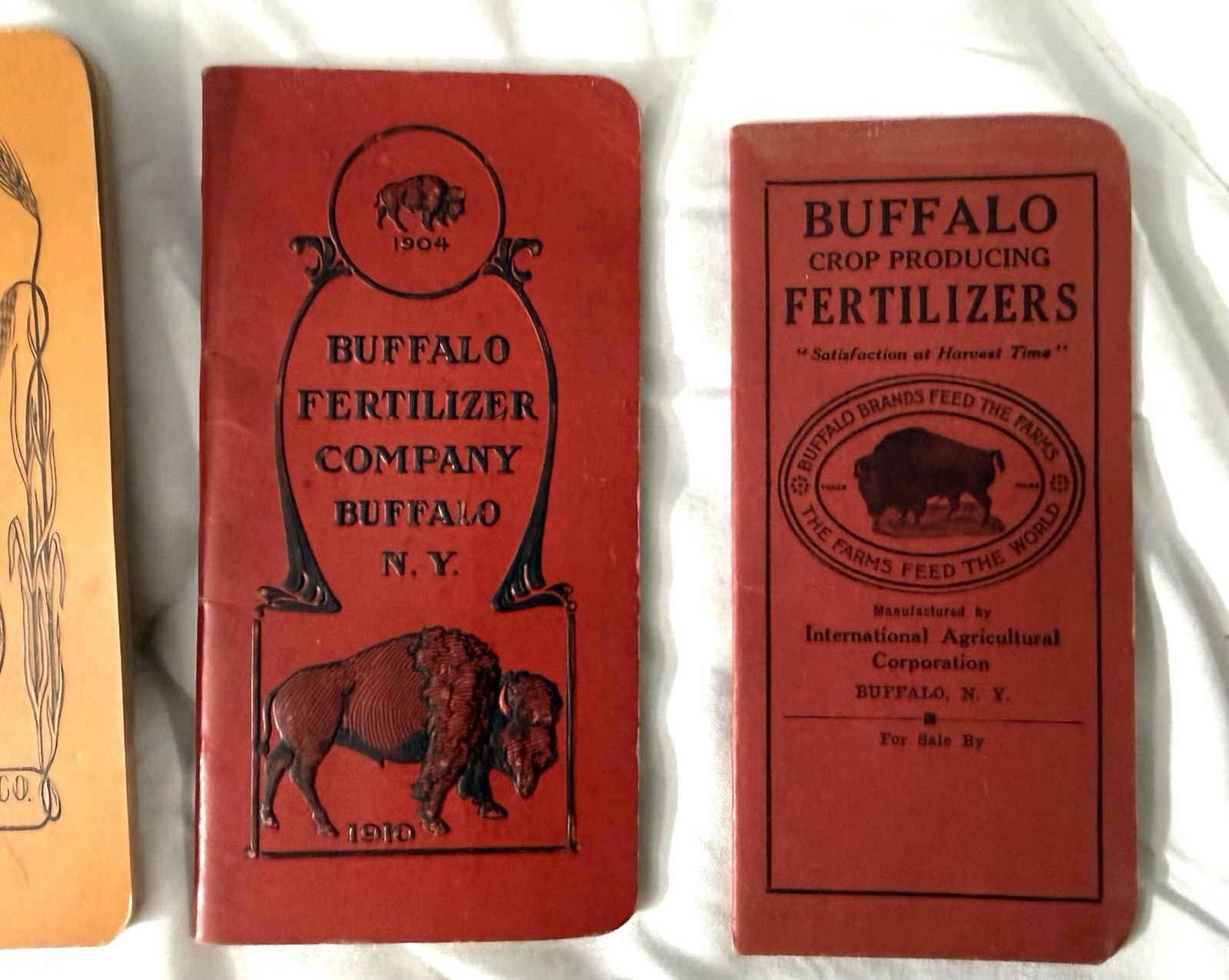 16 Lot of BUFFALO FERTILIZERS Advertising Memo Booklets, 1906-1926
