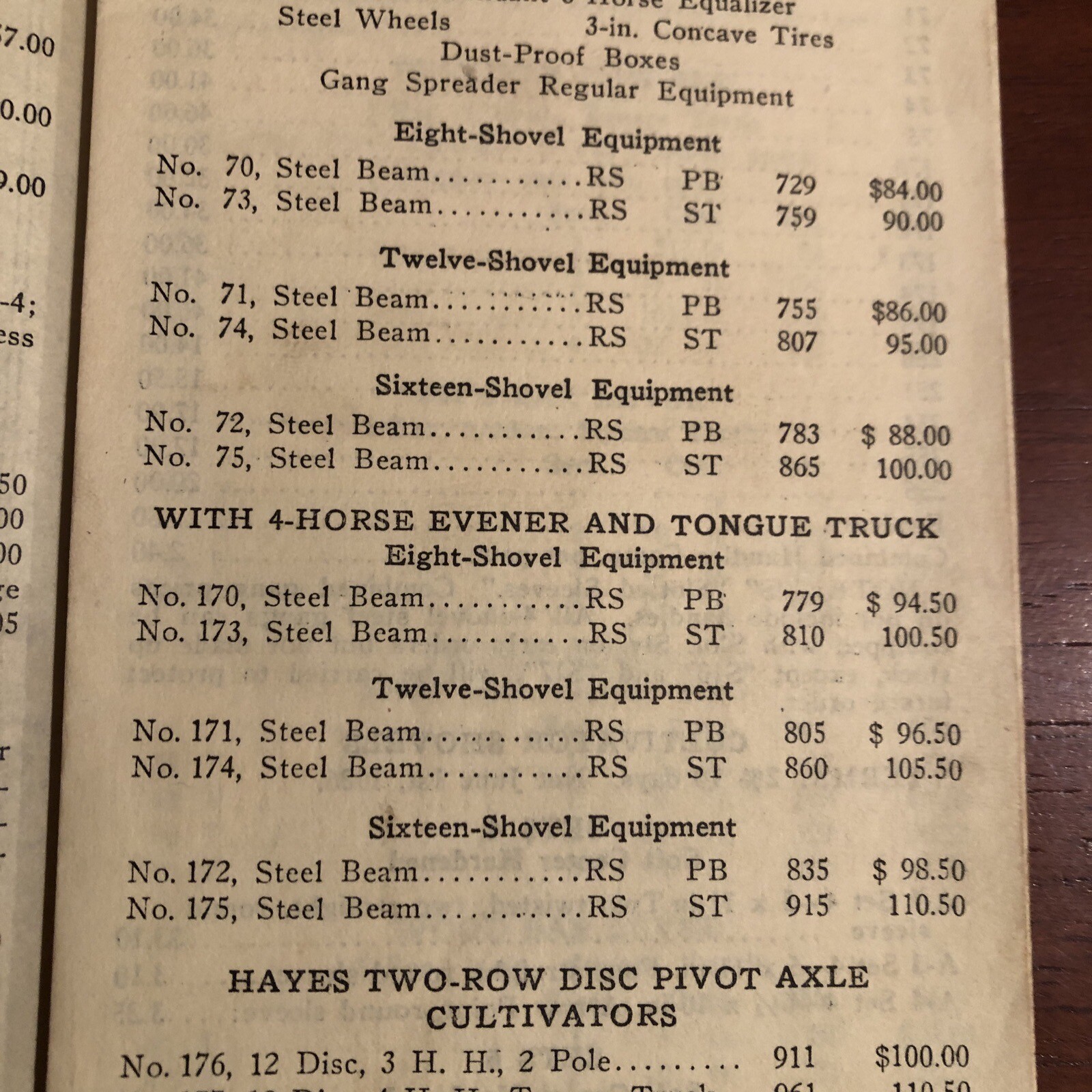 1926 HAYES FARMS TOOLS Dealer’s Price List No 56 ~ Pump ~ Galva, IL ~ AUTHENTIC!
