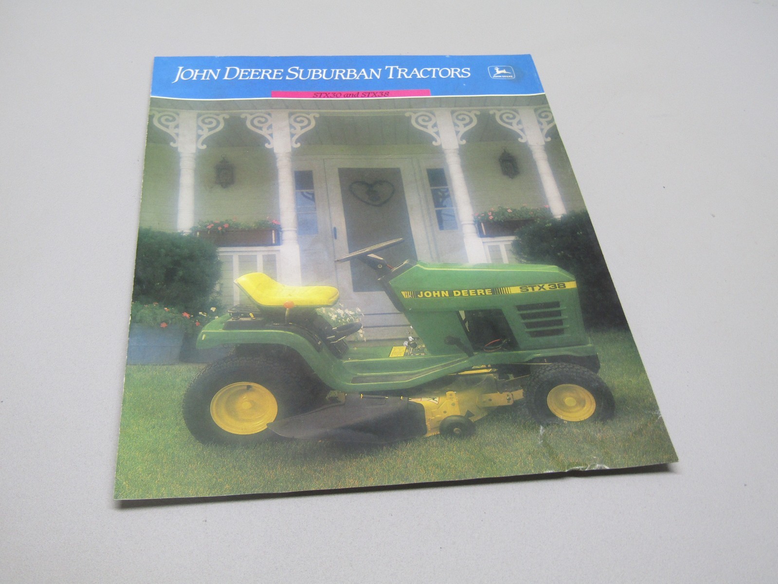 JOHN DEERE SUBURBAN TRACTORS STX30 STX38 DEALER SALES BROCHURE UNKNOWN YEAR