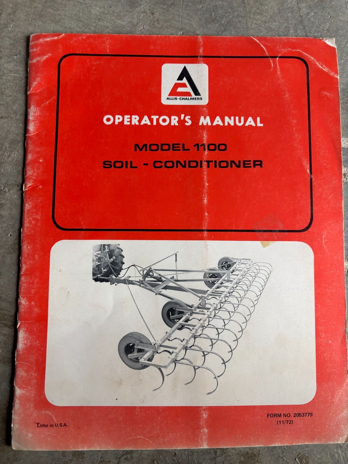 Allis Chalmers Model 1100 Soil Condition Operator’s Manual AMIL26 no3