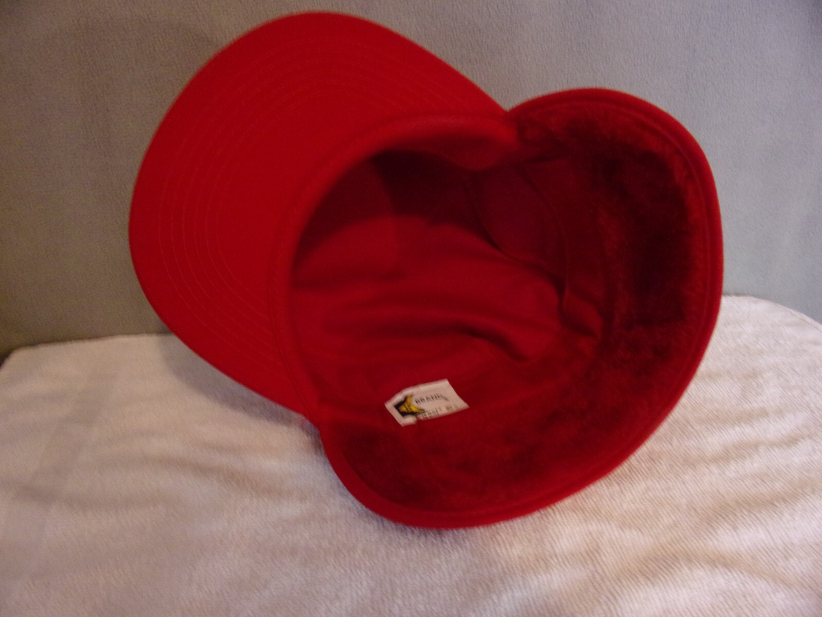 VTG ~ “Peoples Bank & Trust” K-Brand Fuzzy Ear Flap Trucker/Farmer Cap Med-Lg