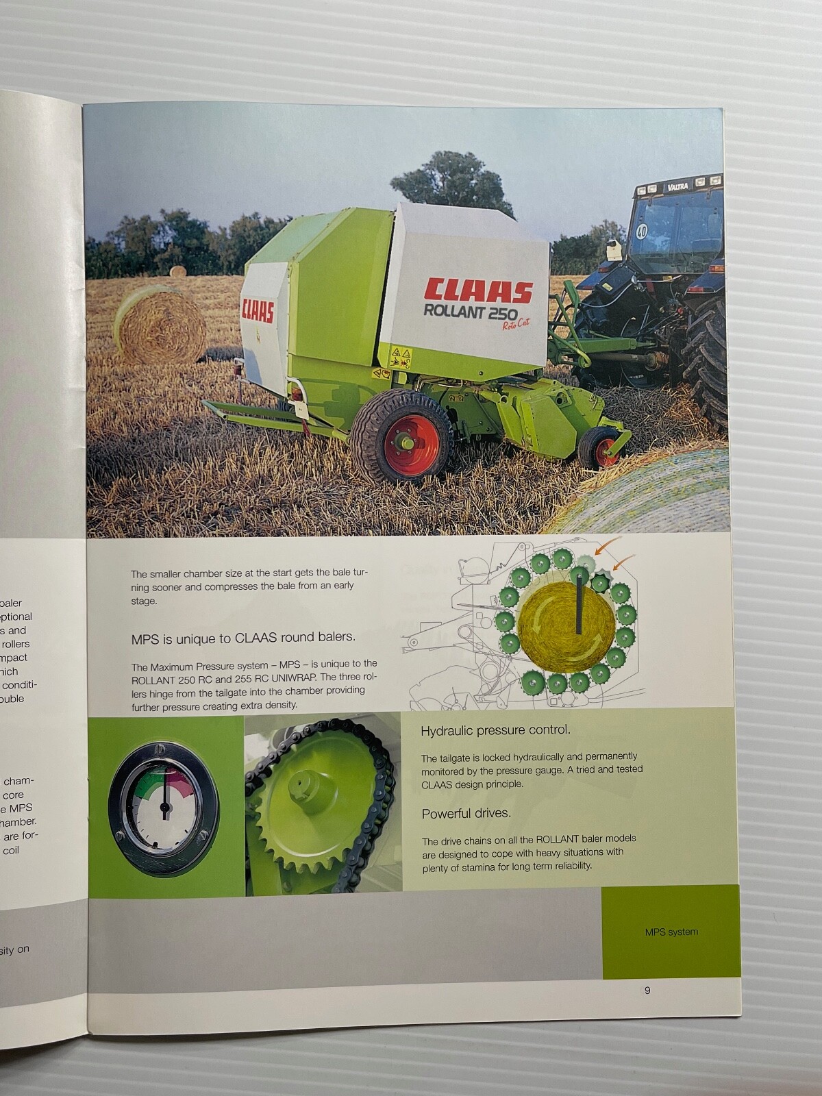 CLAAS Rollant 250 RC 240 Baler Sales Brochure *2009* (Showroom Sales Book)
